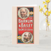 Zirkusposter mit Portraits von Barnum & Bailey Karte (Gelbe Blume)