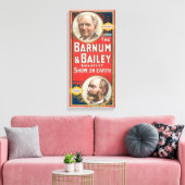 Zirkusposter mit Portraits von Barnum & Bailey Leinwanddruck (Insitu (Wohnzimmer))
