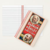 Zirkusposter mit Portraits von Barnum & Bailey Notizblock (Innen)