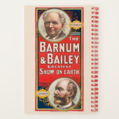 Zirkusposter mit Portraits von Barnum & Bailey Notizblock (Rückseite)
