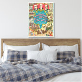 Zirkusposter mit vielen Zirkusszenen Leinwanddruck (Insitu (Schlafzimmer))