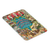 Zirkusposter mit vielen Zirkusszenen Magnet (Rechte Seite)