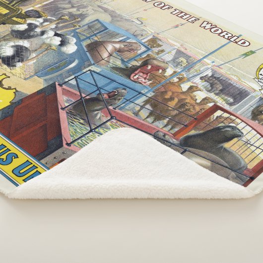 Zirkusposter mit Wildtieren in Käfigen Sherpadecke (3/4)