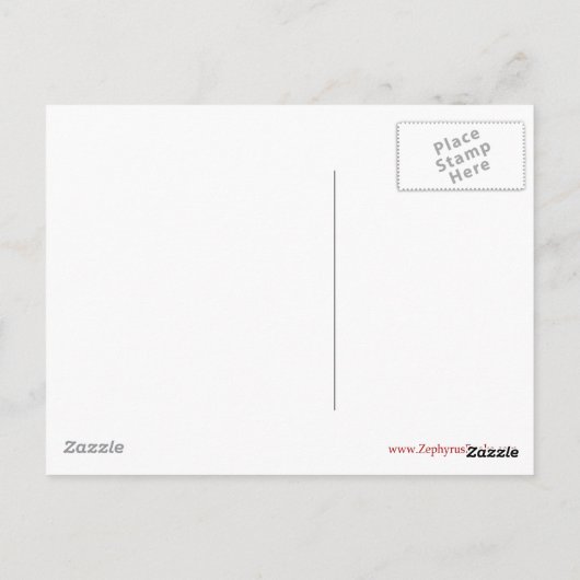 Zirkusposter Postkarte (Rückseite)