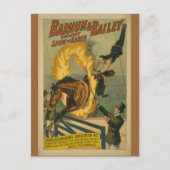 Zirkusposter Postkarte (Vorderseite)