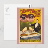 Zirkusposter Postkarte (Vorne/Hinten)