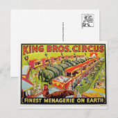 Zirkusposter-Postkarte Postkarte (Vorne/Hinten)