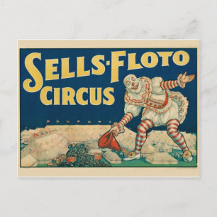 Zirkusposter-Postkarte Postkarte