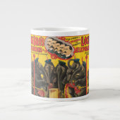 Zirkusposter von Elefanten Darstellend Jumbo-Tasse (Vorderseite)