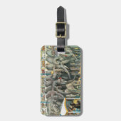 Zirkusposter von Elefanten und Tieren in Käfigen Gepäckanhänger (Vorderseite vertikal)