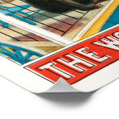 Zirkusposter von Elefanten und Tieren in Käfigen Poster (Ecke)