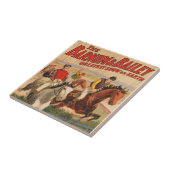 Zirkusposter von Jockeys auf Pferden, die eine Hec Fliese (Seite)