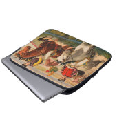 Zirkusposter von Jockeys auf Pferden, die eine Hec Laptopschutzhülle (Vorne Knopf)