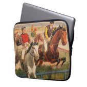 Zirkusposter von Jockeys auf Pferden, die eine Hec Laptopschutzhülle (Vorderseite Links)