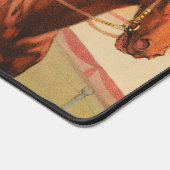Zirkusposter von Jockeys auf Pferden, die eine Hec Schreibtischunterlage (Ecke)