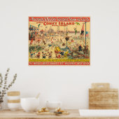 Zirkusposter von Menschen in Kostümen Darstellend Poster (Küche)