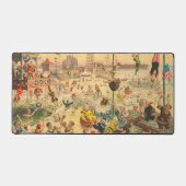 Zirkusposter von Menschen in Kostümen Darstellend Schreibtischunterlage (Vorderseite)