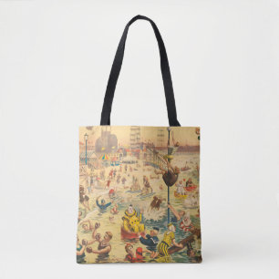 Zirkusposter von Menschen in Kostümen Darstellend Tasche