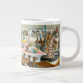 Zirkusposter von Menschen unterschiedlicher Nation Jumbo-Tasse (Rechts)