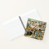 Zirkusposter von Menschen unterschiedlicher Nation Notizblock (Innenseite)