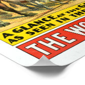 Zirkusposter von Menschen unterschiedlicher Nation Poster (Ecke)