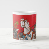 Zirkusposter von zwei Männern in Chariots Jumbo-Tasse (Vorderseite)