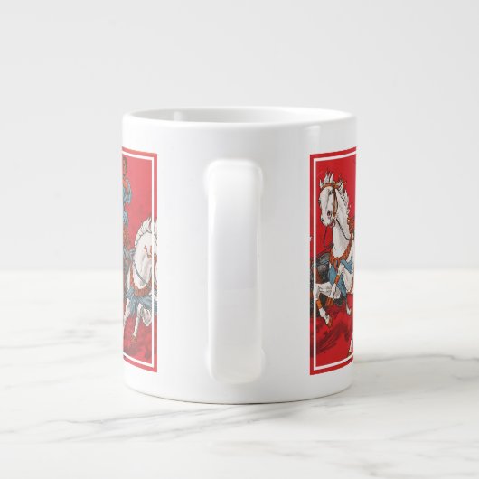 Zirkusposter von zwei Männern in Chariots Jumbo-Tasse (Rückseite)