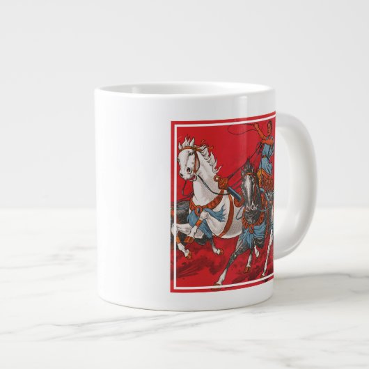 Zirkusposter von zwei Männern in Chariots Jumbo-Tasse (Vorderseite Rechts)