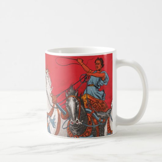 Zirkusposter von zwei Männern in Chariots Kaffeetasse (Rechts)