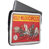 Zirkusposter von zwei Männern in Chariots Laptopschutzhülle (Vorne Rechts)