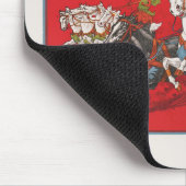 Zirkusposter von zwei Männern in Chariots Mousepad (Ecke)