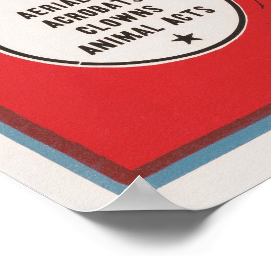 Zirkusposter von zwei Männern in Chariots Poster (Ecke)