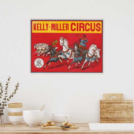 Zirkusposter von zwei Männern in Chariots Poster (Küche)