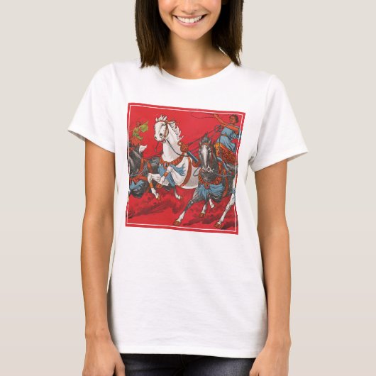 Zirkusposter von zwei Männern in Chariots T-Shirt (Vorderseite)