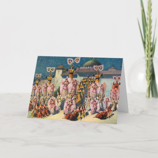 Zirkusposter vor dem maurischen König Karte (Vorderseite)