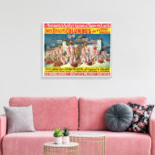 Zirkusposter vor dem maurischen König Leinwanddruck (Insitu (Wohnzimmer))