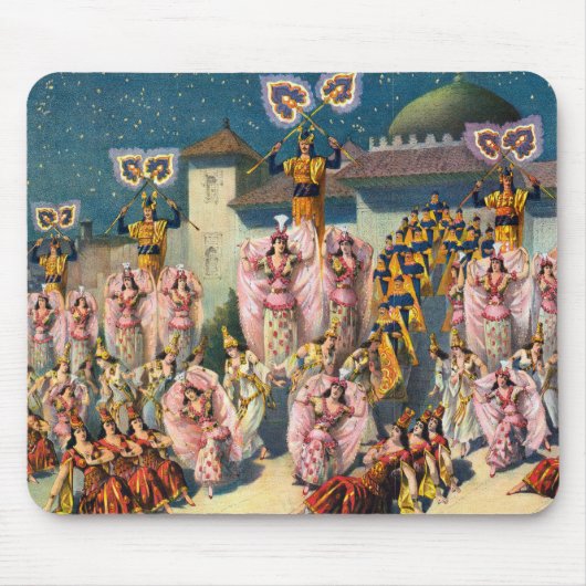 Zirkusposter vor dem maurischen König Mousepad (Vorne)