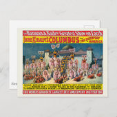 Zirkusposter vor dem maurischen König Postkarte (Vorne/Hinten)