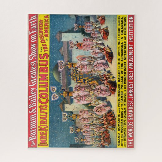 Zirkusposter vor dem maurischen König Puzzle (Vertikal)