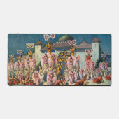 Zirkusposter vor dem maurischen König Schreibtischunterlage (Vorderseite)