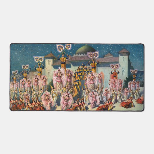 Zirkusposter vor dem maurischen König Schreibtischunterlage (Vorderseite)