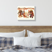 Zirkusprozession Elefantenantik Kunst Leinwanddruck (Insitu (Schlafzimmer))