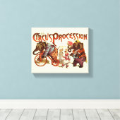 Zirkusprozession Elefantenantik Kunst Leinwanddruck (Insitu (Holzboden))