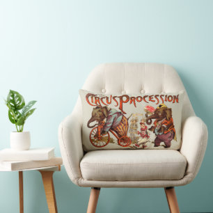 Zirkusprozession Elefantenantik Kunst Lendenkissen