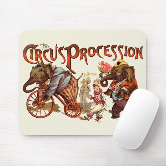 Zirkusprozession Elefantenantik Kunst Mousepad (Mit Mouse)