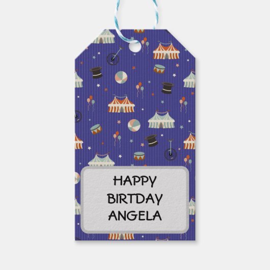 Zirkusspass Geschenkanhänger (Vorderseite)