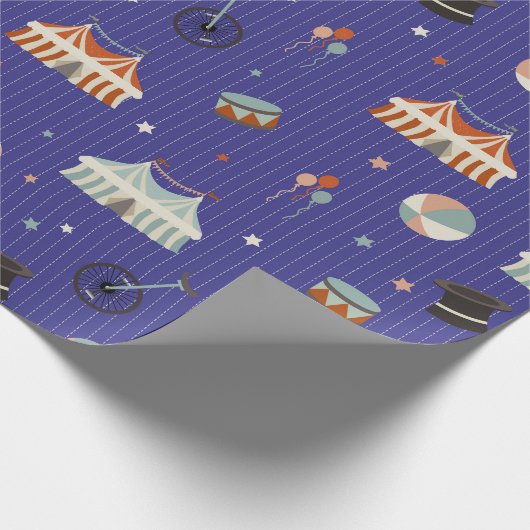 Zirkusspass Geschenkpapier (Ecke)