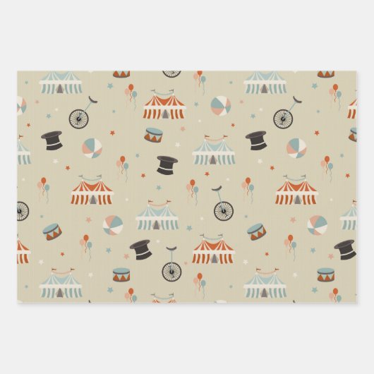 Zirkusspass Geschenkpapier Set (Vorderseite 3)