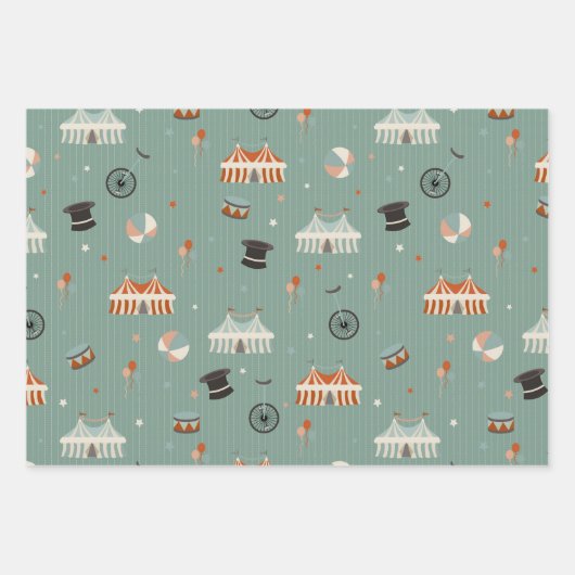 Zirkusspass Geschenkpapier Set (Vorderseite 2)