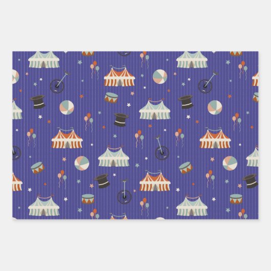 Zirkusspass Geschenkpapier Set (Vorderseite)